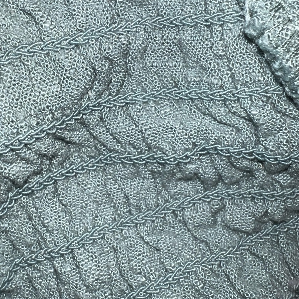 Monteau Gray Ruffled Button-Down Blouse - Picture 5 of 6